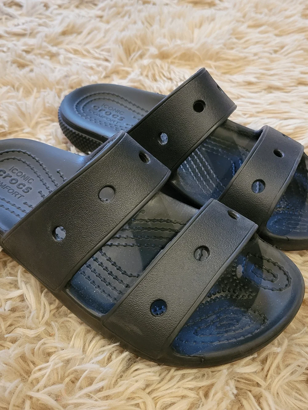 CROCS Black Kids Slide Sandals